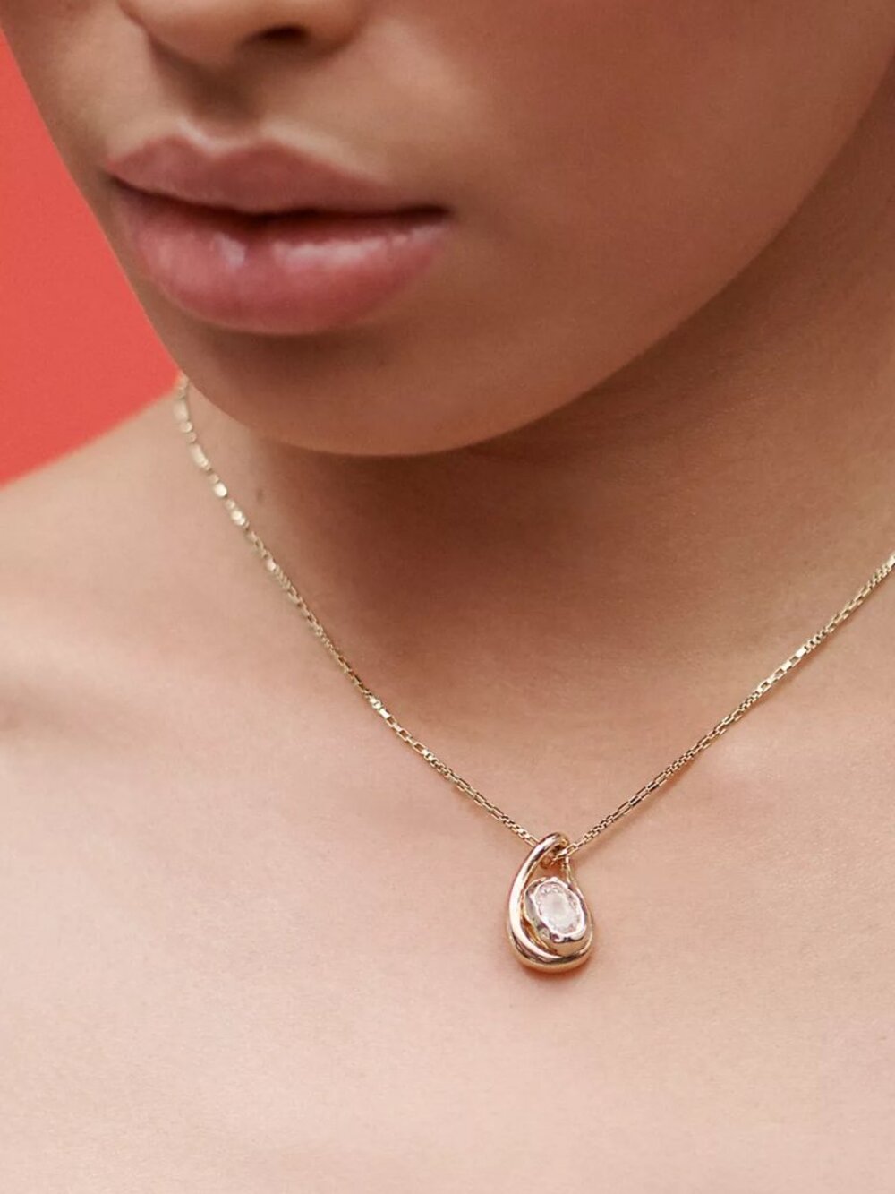 Anthropologie  Bean Pendant Necklace NWT